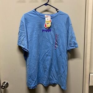 Blue Poppi graphic t-shirt Brand New with Tags